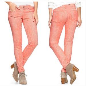Gap Snake Print Skinny Jeans  size 27